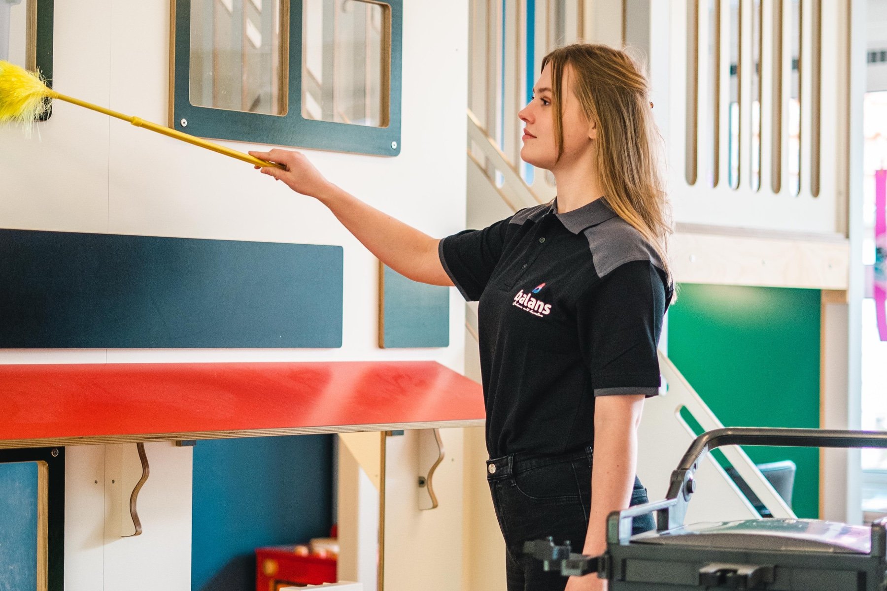 Afstoffen in een kinderdagverblijf